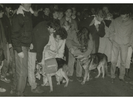 Ekostory - demonstrace v Teplicích 1989 (foto: Věra Bartošková)